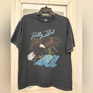 Billy Idol Men's Charcoal Graphic Tee